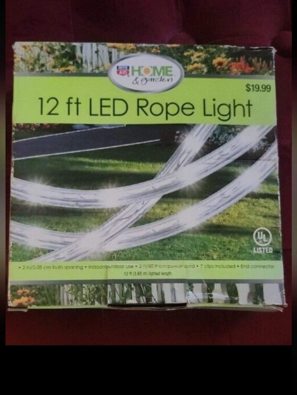 LED Rope Light 12 Foot New In Package